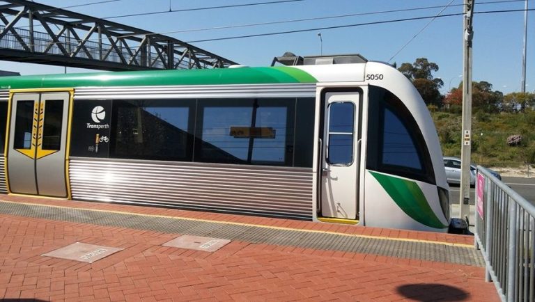 train about to depart rockinham station